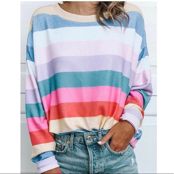 Tops - Color block long sleeve